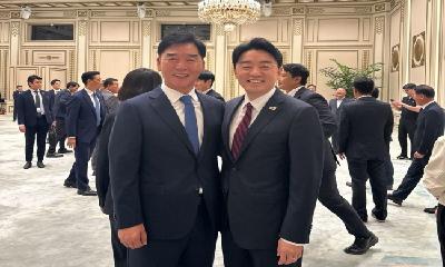오중기 경북도당위원장, 강훈식 비서실장 만나 경북 국정과제 조속 추진 요청 포항 이차전지, 구미-군위간 고속도로, 미래 신성장산업, 신공항 추진 등  