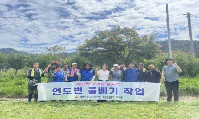 바르게살기운동 지례면 위원회, 추석맞이 풀베기 실시